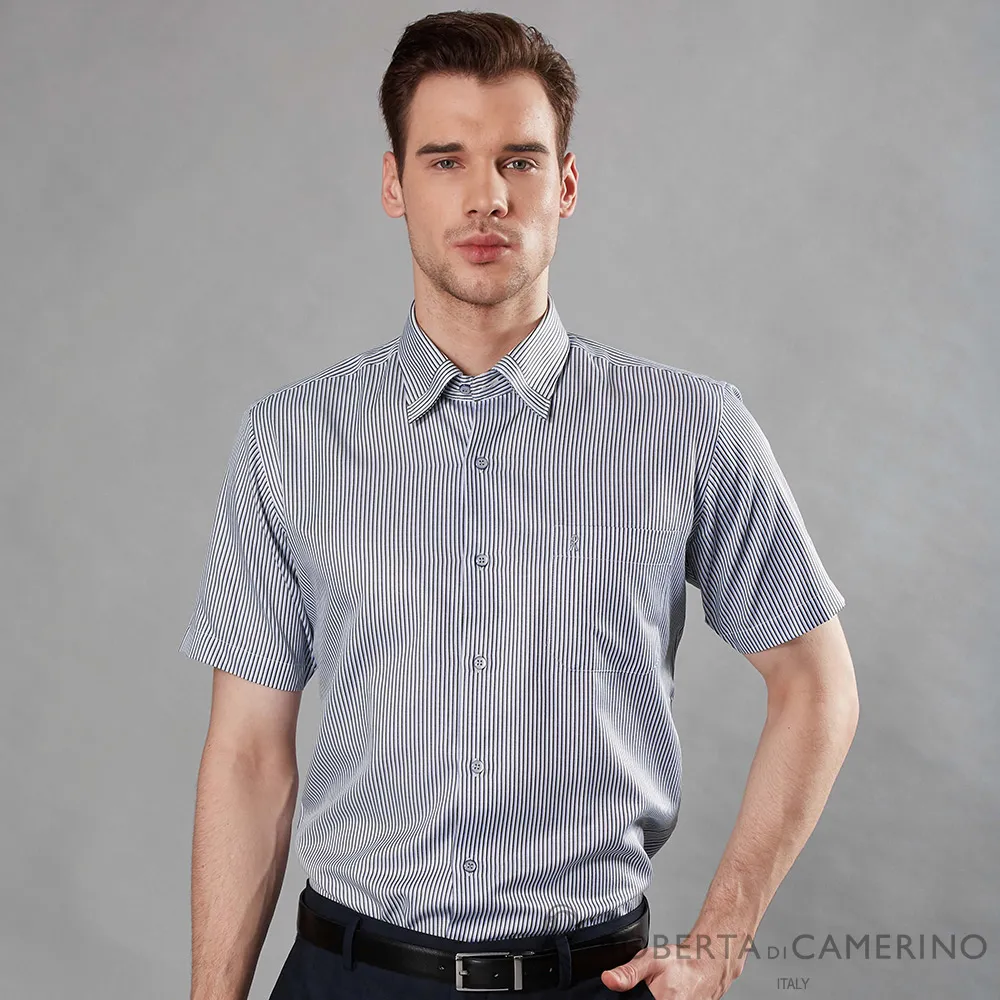 【ROBERTA諾貝達】台灣製 合身版 條紋優雅長袖襯衫 紫色 歷史價格詳細信息