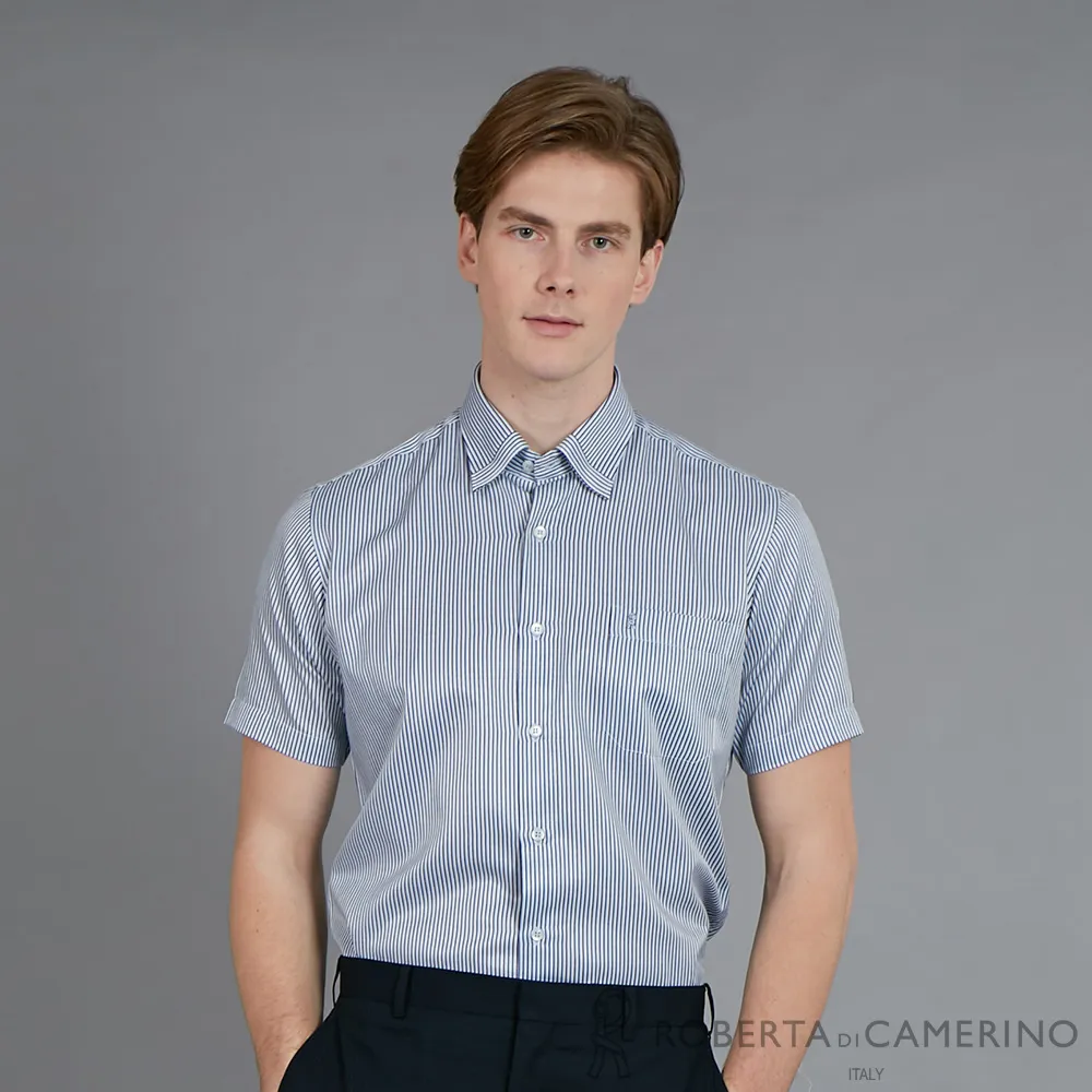 【ROBERTA諾貝達】台灣製 合身版 條紋優雅長袖襯衫 紫色 歷史價格詳細信息