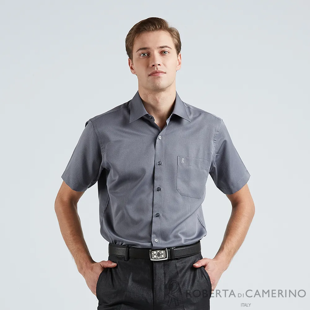 【ROBERTA諾貝達】商務襯衫 吸濕排汗/輕柔觸感長袖襯衫 灰 歷史價格詳細信息