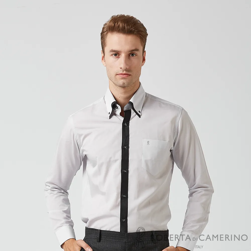 【ROBERTA諾貝達】日本素材 台灣製 時尚型男必備 純棉紳士長袖襯衫 HDB53-33藍 歷史價格詳細信息