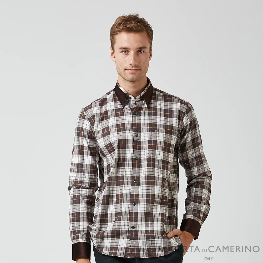 【ROBERTA諾貝達】 德國素材 台灣製 流行格紋色系 純棉長袖襯衫 紅 歷史價格詳細信息