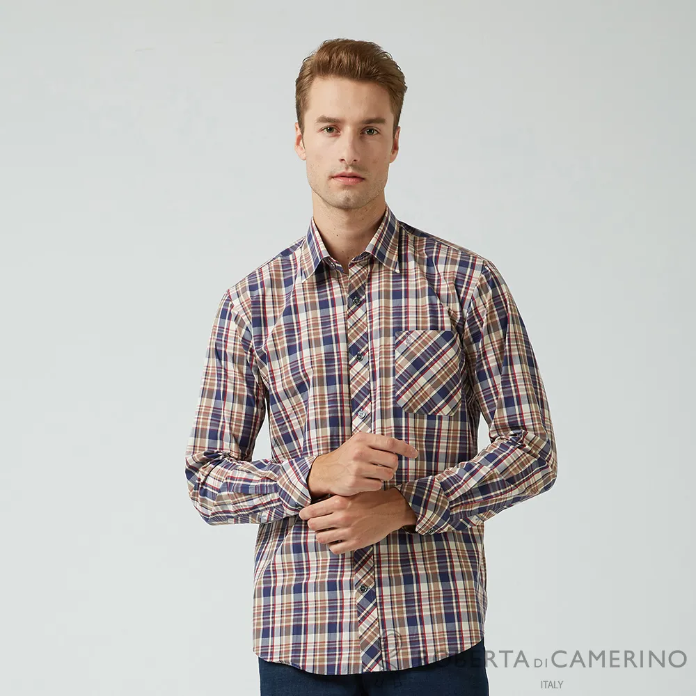 【ROBERTA諾貝達】日本素材 台灣製 時尚型男必備 純棉紳士長袖襯衫 HDB53-33藍 歷史價格詳細信息