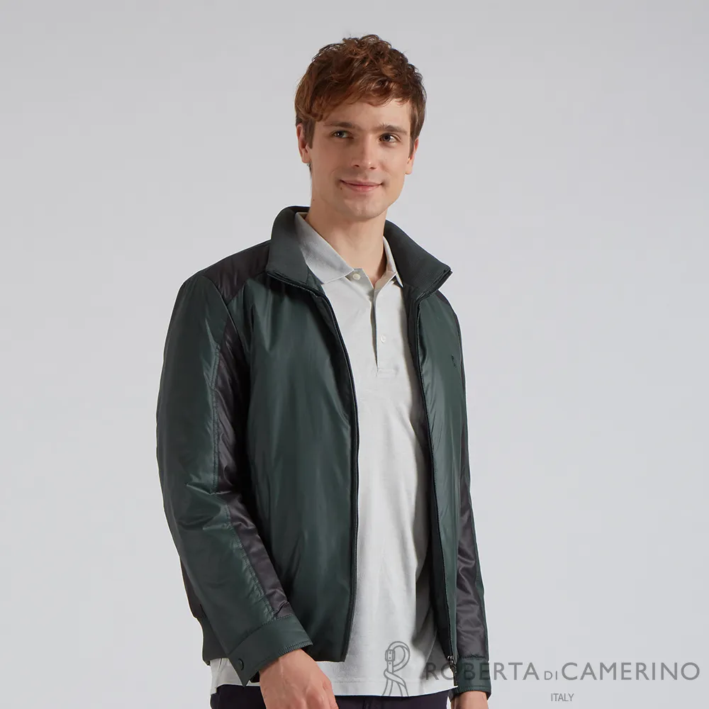 【ROBERTA諾貝達】 秋冬男裝 禦寒極品 年輕時尚厚舖棉夾克  黑 歷史價格詳細信息