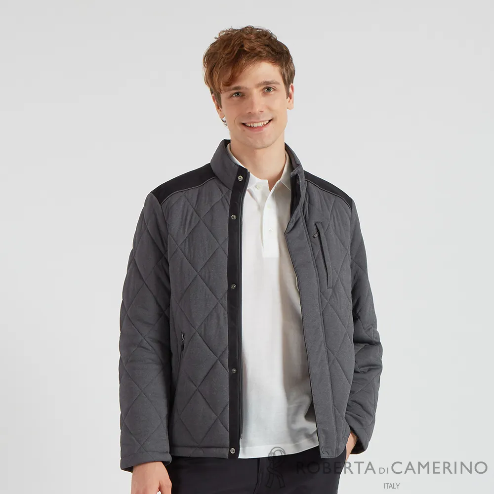 【ROBERTA諾貝達】 秋冬男裝 柔暖的觸感 高級鋪棉外套 藍黑 歷史價格詳細信息