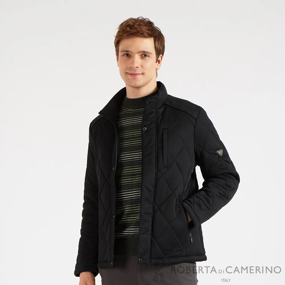 【ROBERTA諾貝達】 秋冬男裝 柔暖的觸感 高級鋪棉外套 藍黑 歷史價格詳細信息