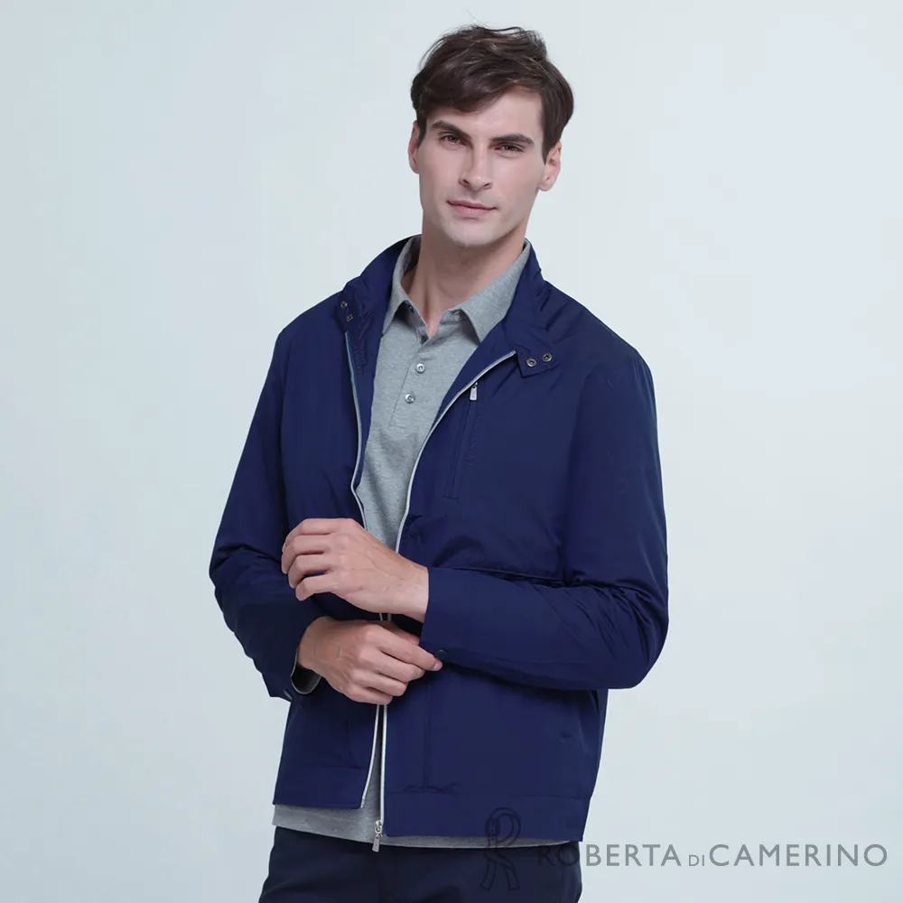 【ROBERTA諾貝達】 簡約百搭 絨面內裡夾克外套 灰色 歷史價格詳細信息