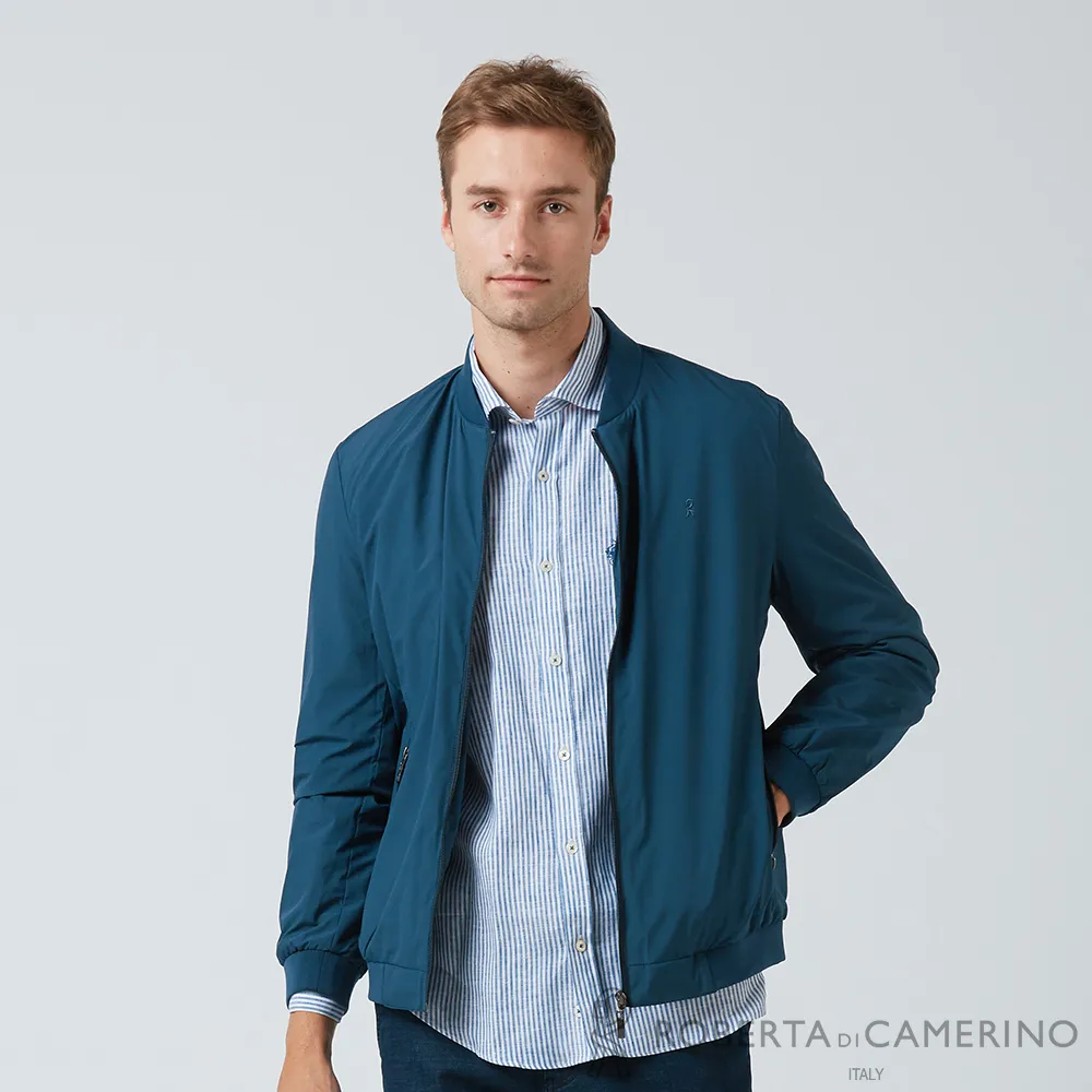 【ROBERTA諾貝達】 休閒男裝 質地輕柔 百搭透氣夾克  卡其 歷史價格詳細信息