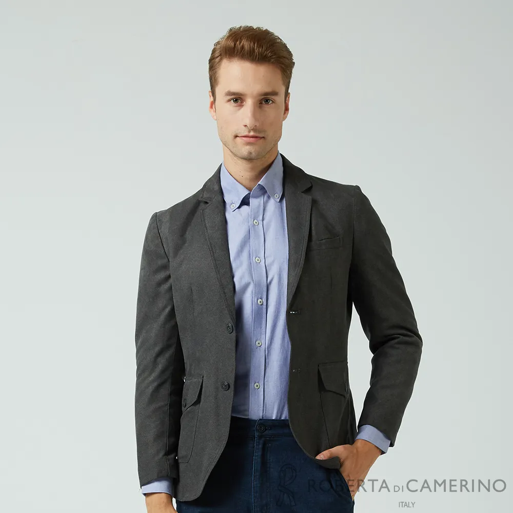 【ROBERTA 諾貝達】男裝 灰色休閒長袖襯衫-台灣製 條紋款 歷史價格詳細信息