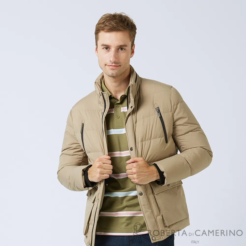 【ROBERTA諾貝達】男裝 冬季限定 保暖織物 高尚藍色格紋長袖厚襯衫 歷史價格詳細信息