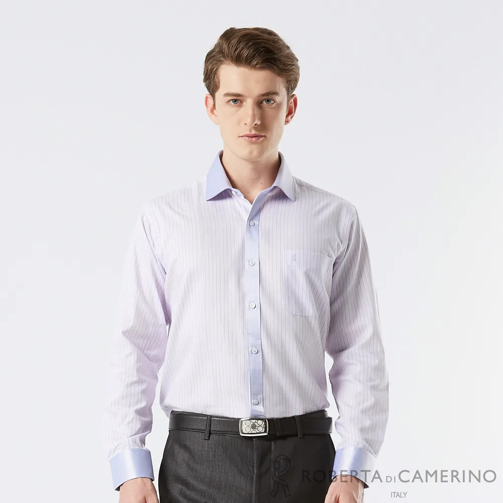 【ROBERTA 諾貝達】男裝 紫色商務長袖襯衫-合身版-吸濕排汗-台灣製 歷史價格詳細信息