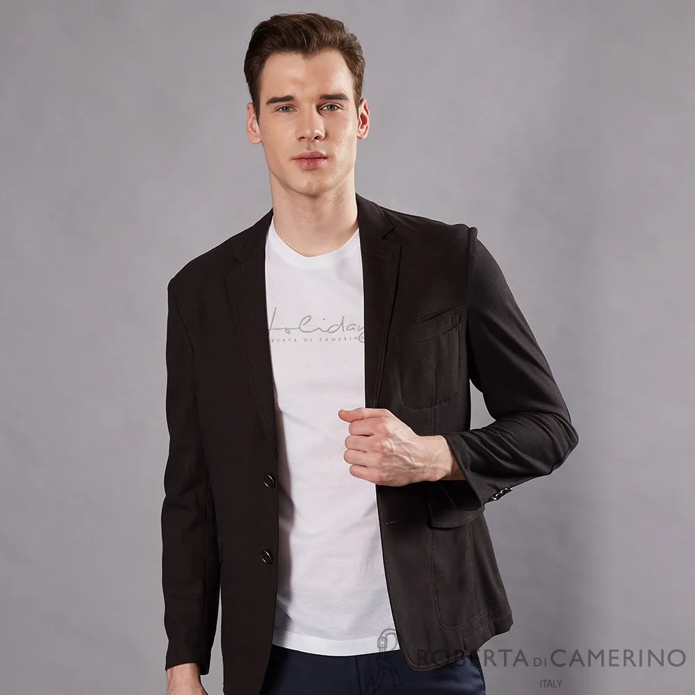 ROBERTA諾貝達 進口素材 嚴選腰身 休閒獵裝 HKD01S-97灰咖 歷史價格詳細信息