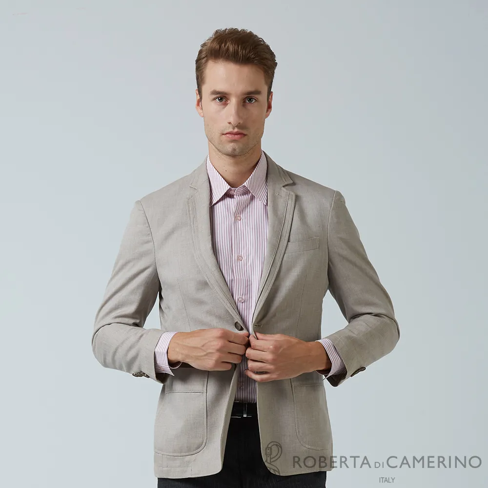 【ROBERTA諾貝達】 義大利原裝進口 時髦大方 羊毛單層式夾克HOC51-98深灰 歷史價格詳細信息