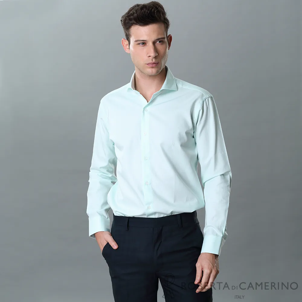 【ROBERTA諾貝達】台灣製 合身版 純棉商務紳士長袖襯衫 粉紅 歷史價格詳細信息