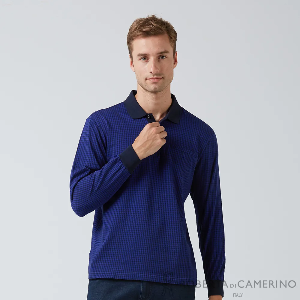 【ROBERTA諾貝達】台灣製男裝 時尚經典百搭素面長袖襯衫 藍 歷史價格詳細信息