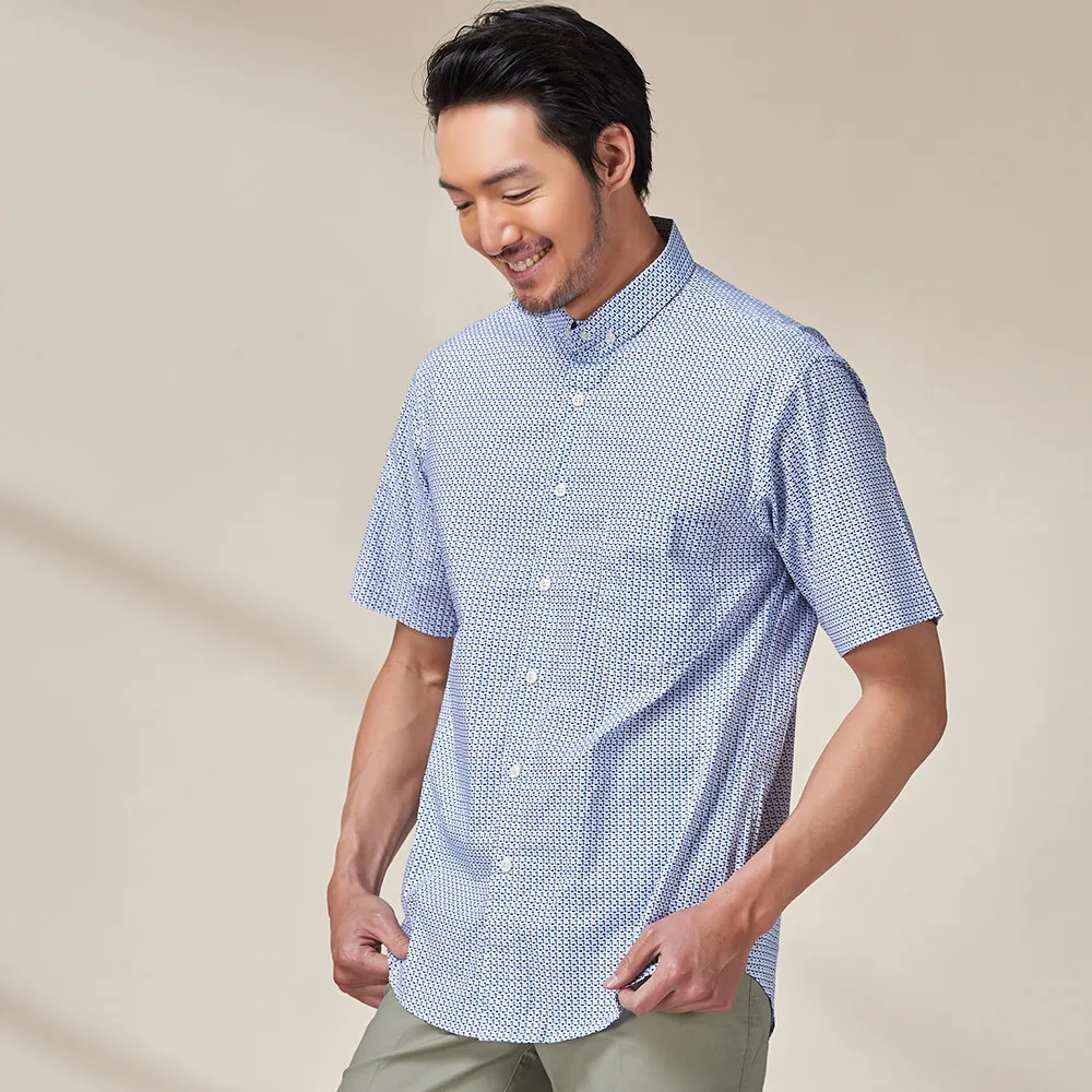 【BARONECE】義式風範進口純棉修身長袖襯衫_藍色(617428-09) 歷史價格詳細信息