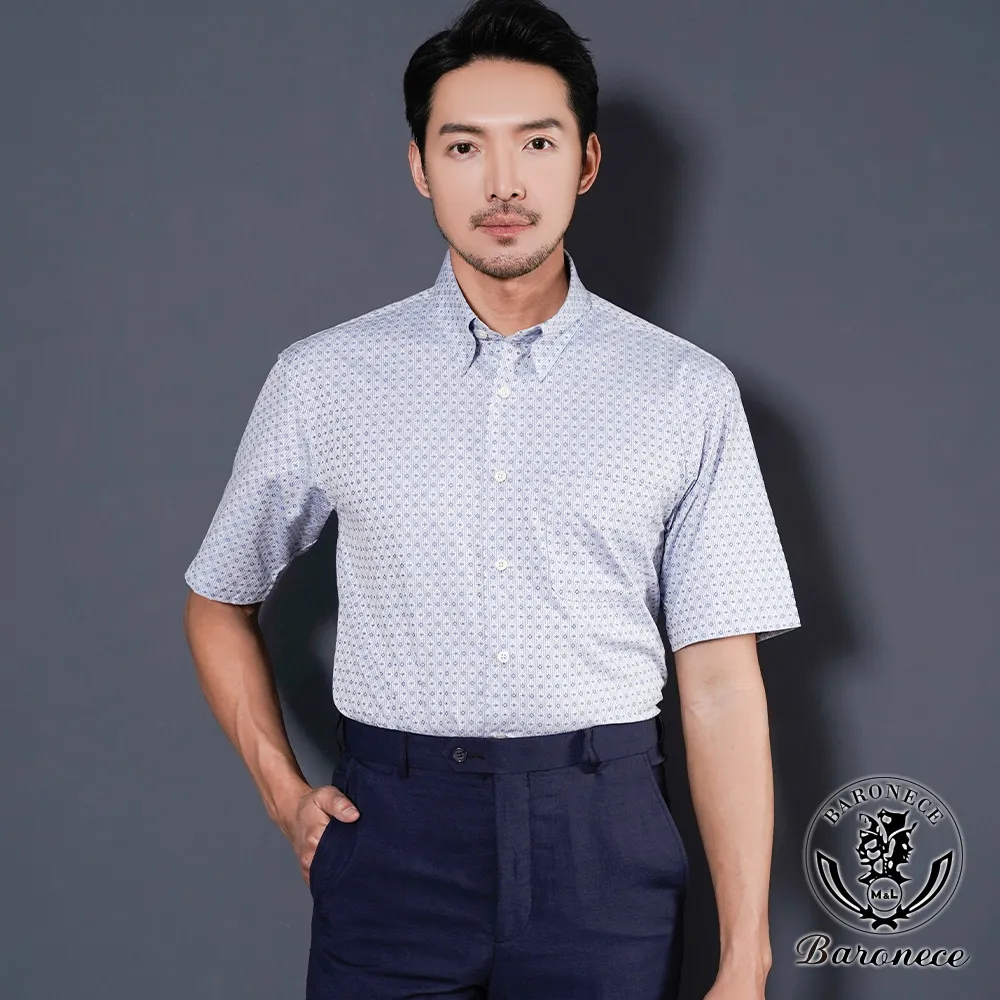 【BARONECE】簡約低調點點短袖襯衫(524412-10) 歷史價格詳細信息