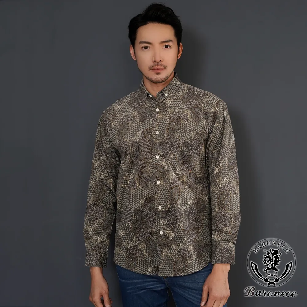 【BARONECE】日式設計簡約長袖襯衫_白(620403-01) 歷史價格詳細信息