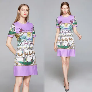 【韓國KW-歐美風】KBM850 秋冬優雅娃娃領毛呢修身印花洋裝 歷史價格詳細信息