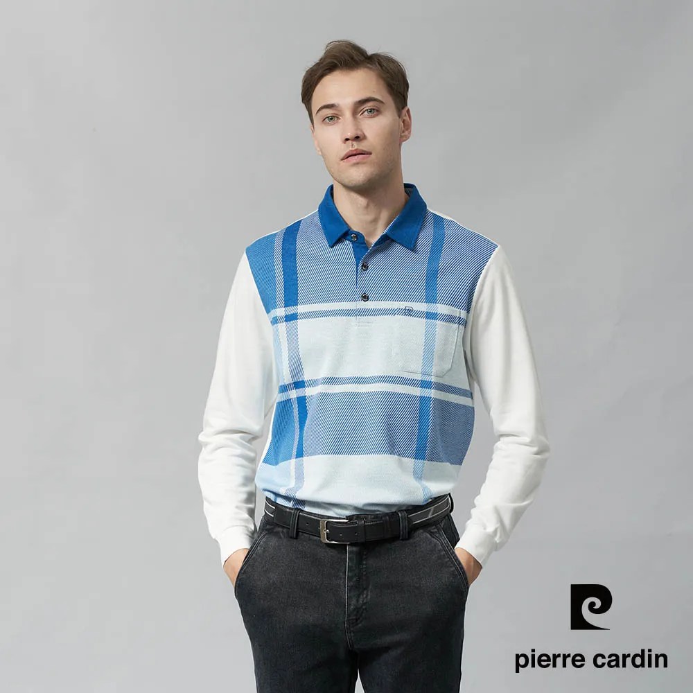 【pierre cardin 皮爾卡登】男裝 棉質混紡雙色PK大方格印花長袖POLO衫-粉紅色 (5245265-75) 歷史價格詳細信息