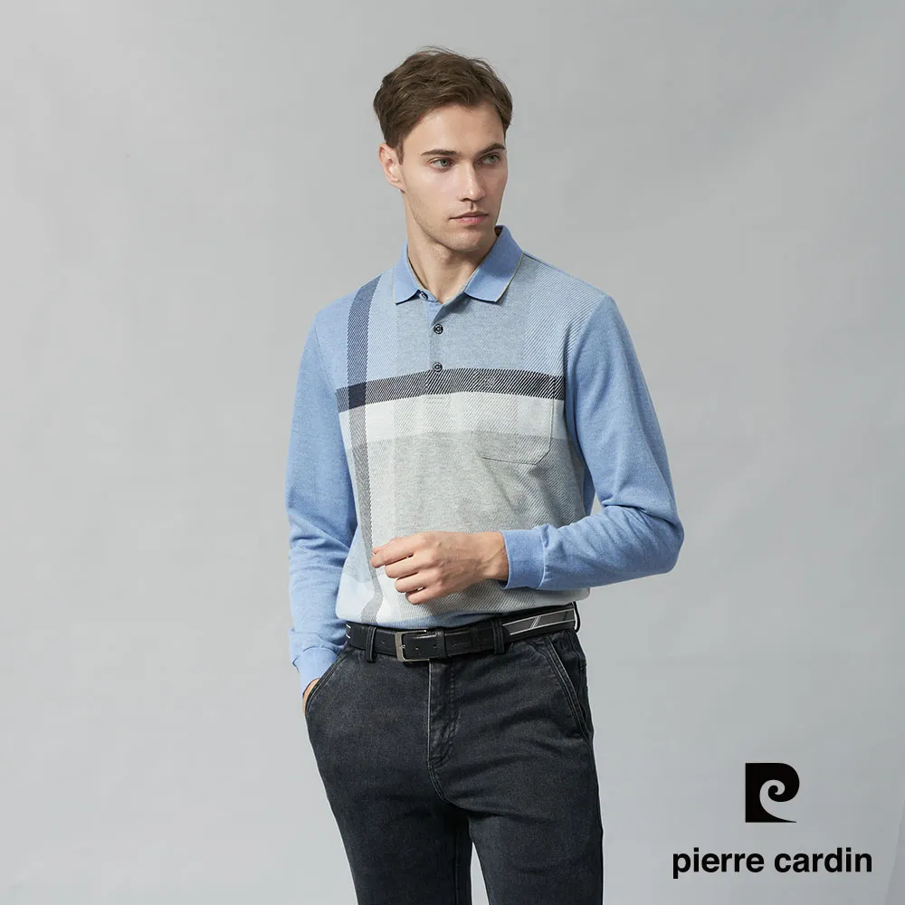 【pierre cardin 皮爾卡登】男裝 棉質混紡雙色PK大方格印花長袖POLO衫-粉紅色 (5245265-75) 歷史價格詳細信息
