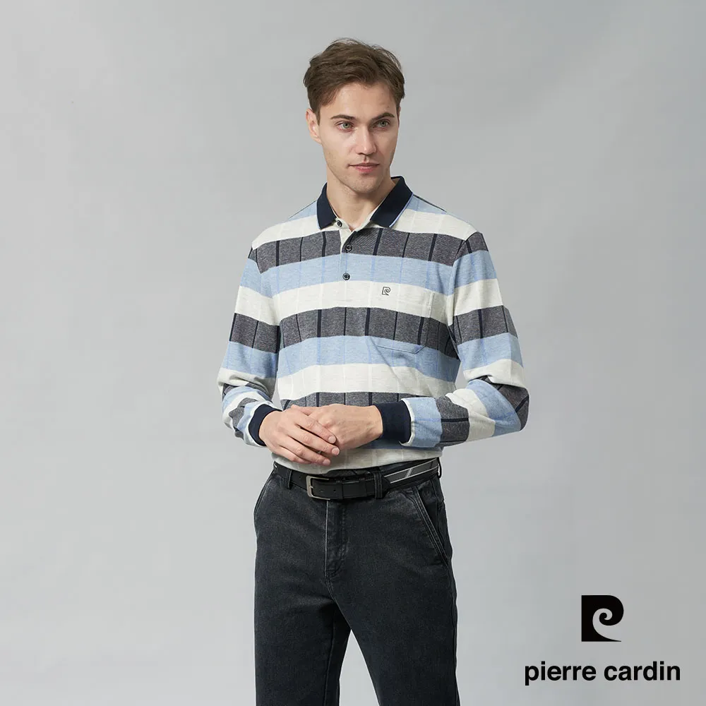 【pierre cardin 皮爾卡登】男裝 棉質混紡雙色PK大方格印花長袖POLO衫-粉紅色 (5245265-75) 歷史價格詳細信息