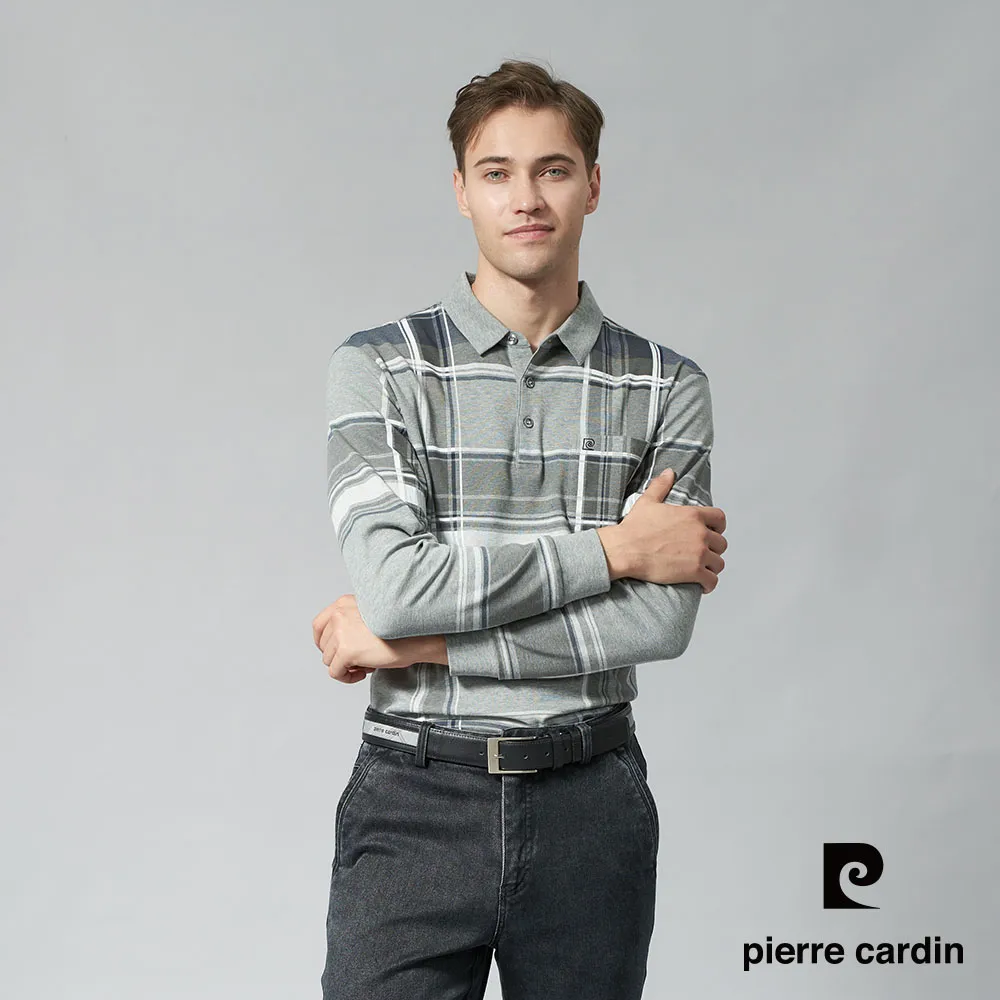 【pierre cardin 皮爾卡登】男裝 棉質混紡雙色PK大方格印花長袖POLO衫-粉紅色 (5245265-75) 歷史價格詳細信息