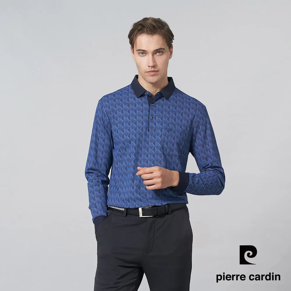 【pierre cardin 皮爾卡登】 男裝格紋印花短袖POLO衫-淺灰色 (5217255-95) 歷史價格詳細信息