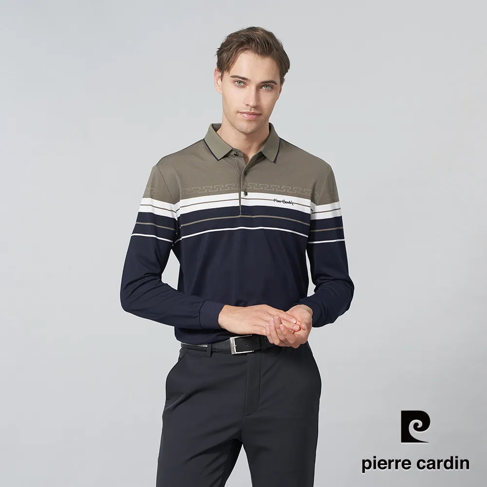 【pierre cardin 皮爾卡登】男裝 人造棉混紡微彈性素色圓領長袖T恤-卡其色 (5245260-82) 歷史價格詳細信息