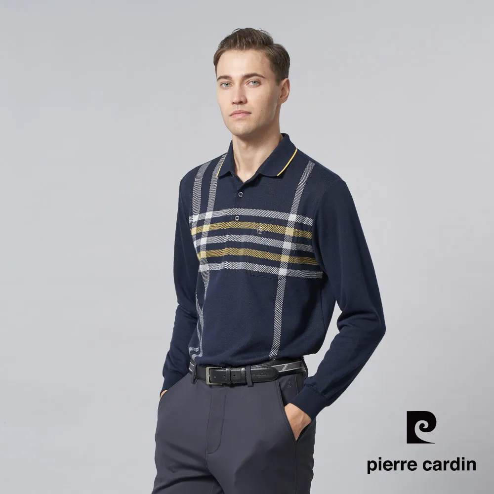 【pierre cardin 皮爾卡登】 男裝刷毛格紋長袖襯衫-水藍 (5205172-35) 歷史價格詳細信息