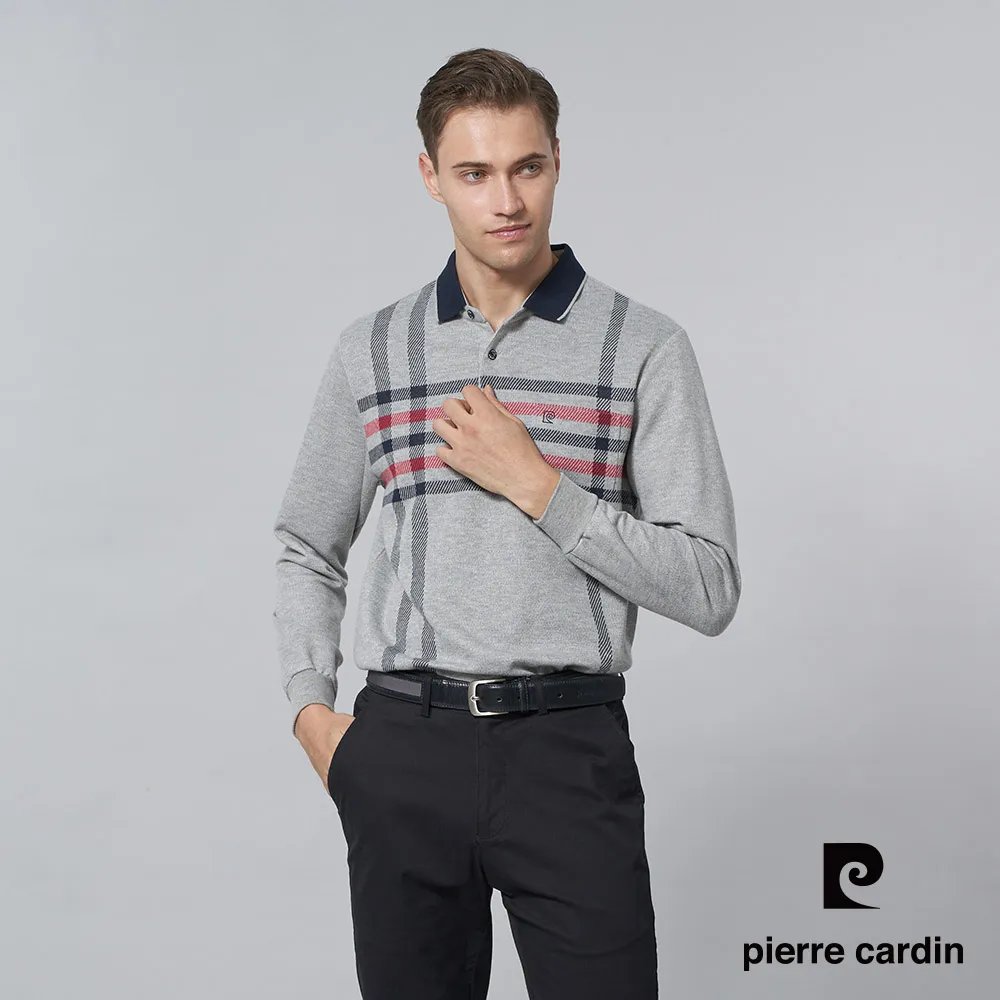 【pierre cardin 皮爾卡登】 男裝刷毛格紋長袖襯衫-水藍 (5205172-35) 歷史價格詳細信息