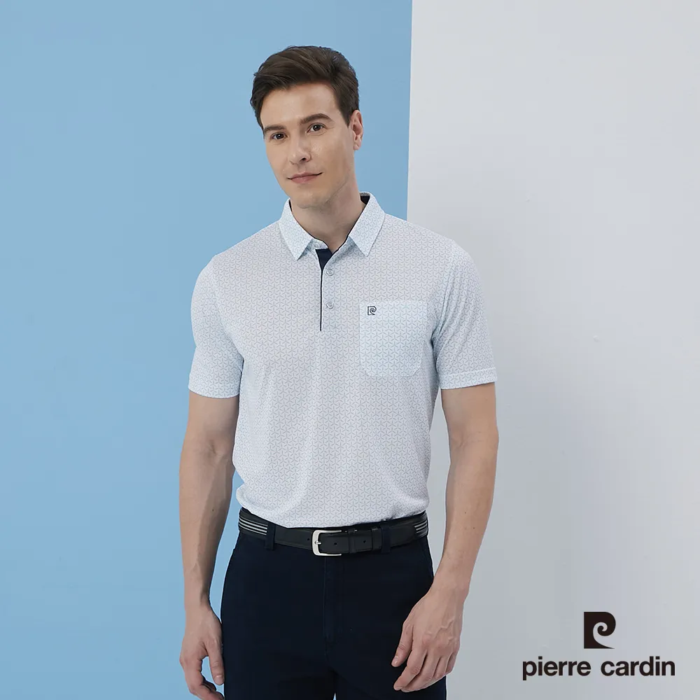 【pierre cardin 皮爾卡登】 男裝單面緹花橫條短袖polo衫-灰色 (5217203-96) 歷史價格詳細信息