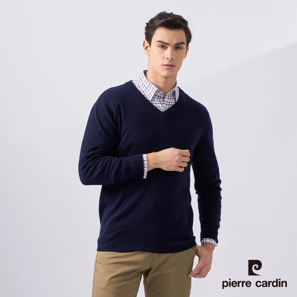 【pierre cardin 皮爾卡登】男款 純羊毛針織立領毛衣外套-黑色(5225412-99) 歷史價格詳細信息