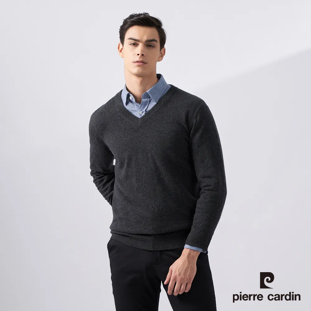 【pierre cardin 皮爾卡登】男款 純羊毛針織立領毛衣外套-黑色(5225412-99) 歷史價格詳細信息