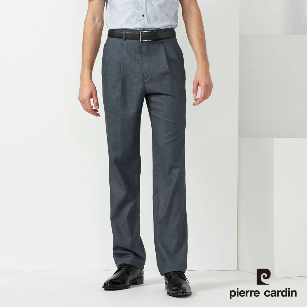 【pierre cardin 皮爾卡登】男款 縲縈混紡彈性素色平口西裝長褲-灰色 (5227843-95) 歷史價格詳細信息