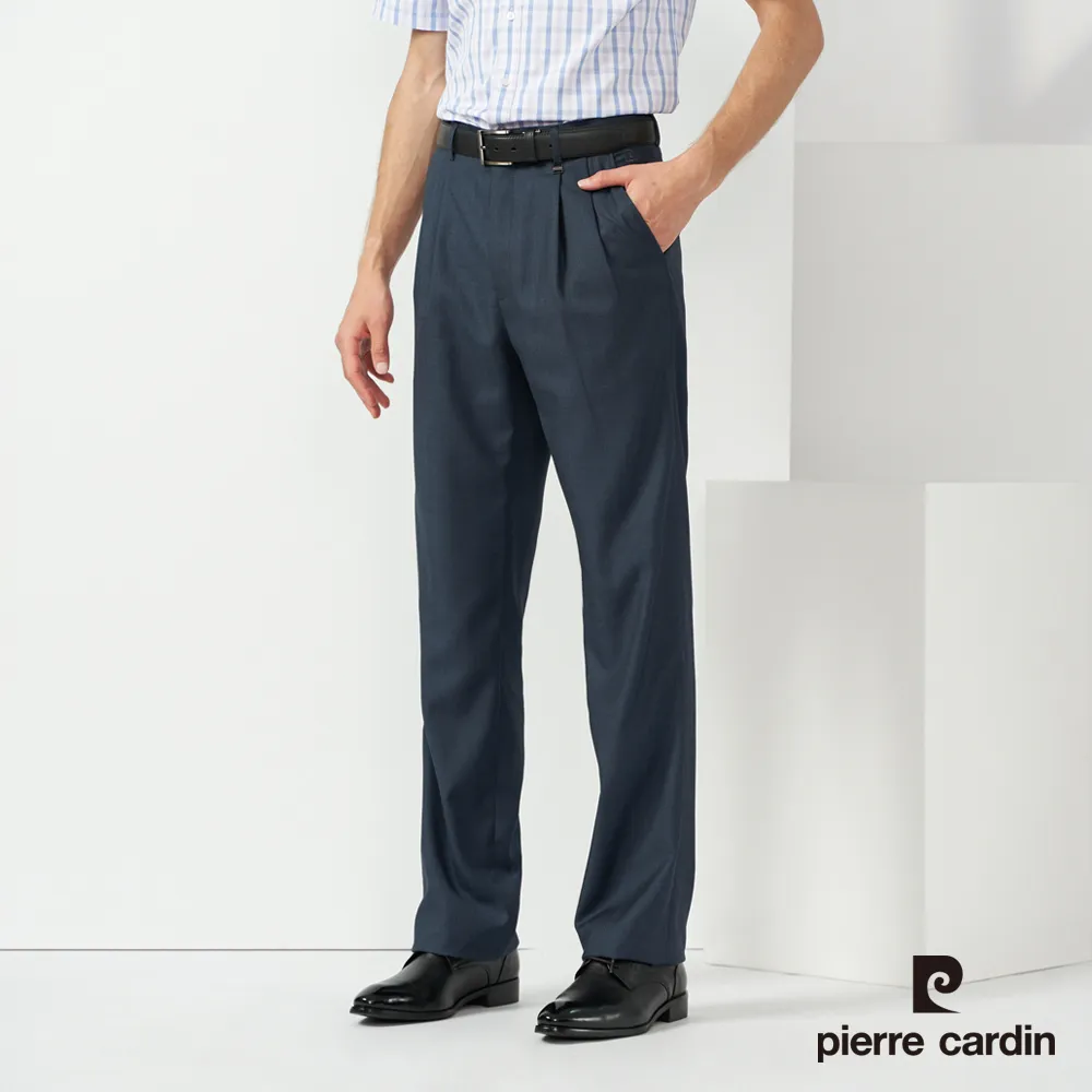 【pierre cardin 皮爾卡登】男款 縲縈混紡彈性素色平口西裝長褲-灰色 (5227843-95) 歷史價格詳細信息