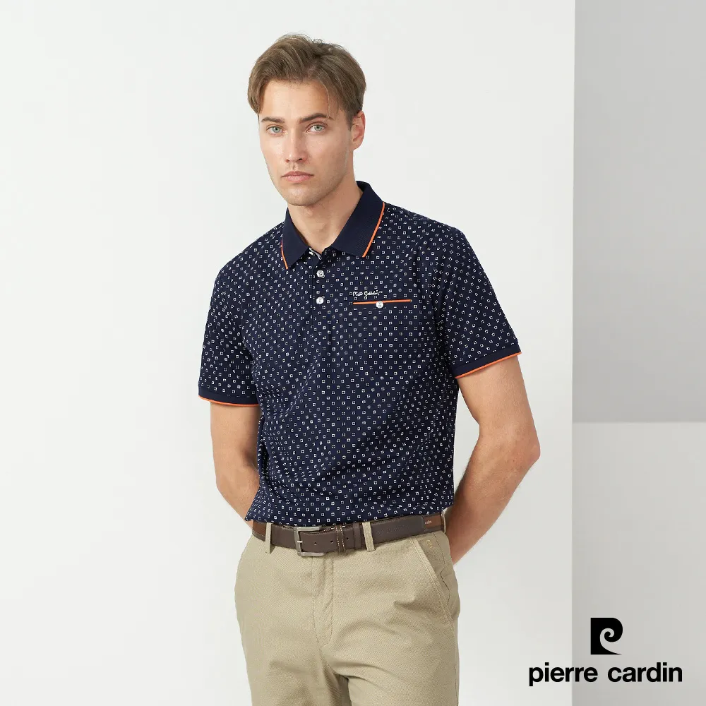 【Pierre Cardin皮爾卡登】 男裝 純絲光棉素色短袖polo衫-深藍色 (5237215-38) 歷史價格詳細信息