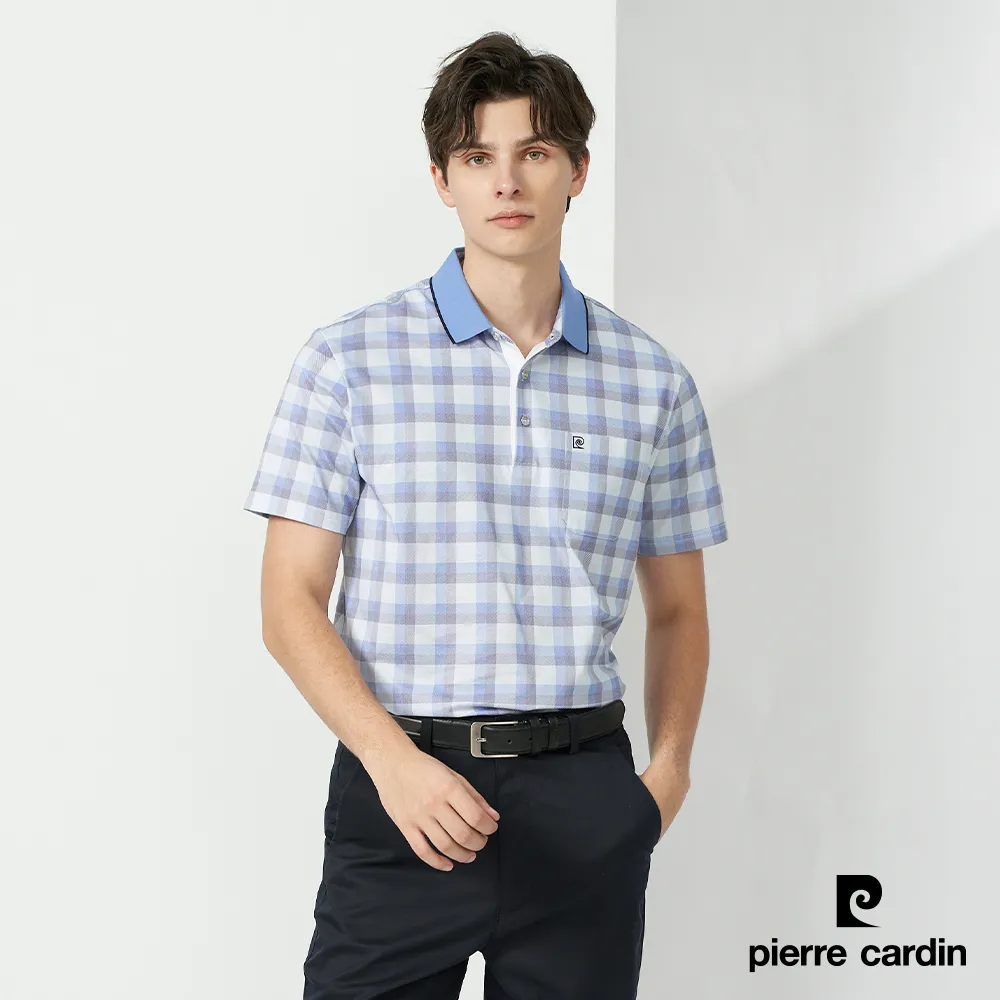 【pierre cardin 皮爾卡登】 男裝印格短袖POLO衫-藍色 (5217278-39) 歷史價格詳細信息