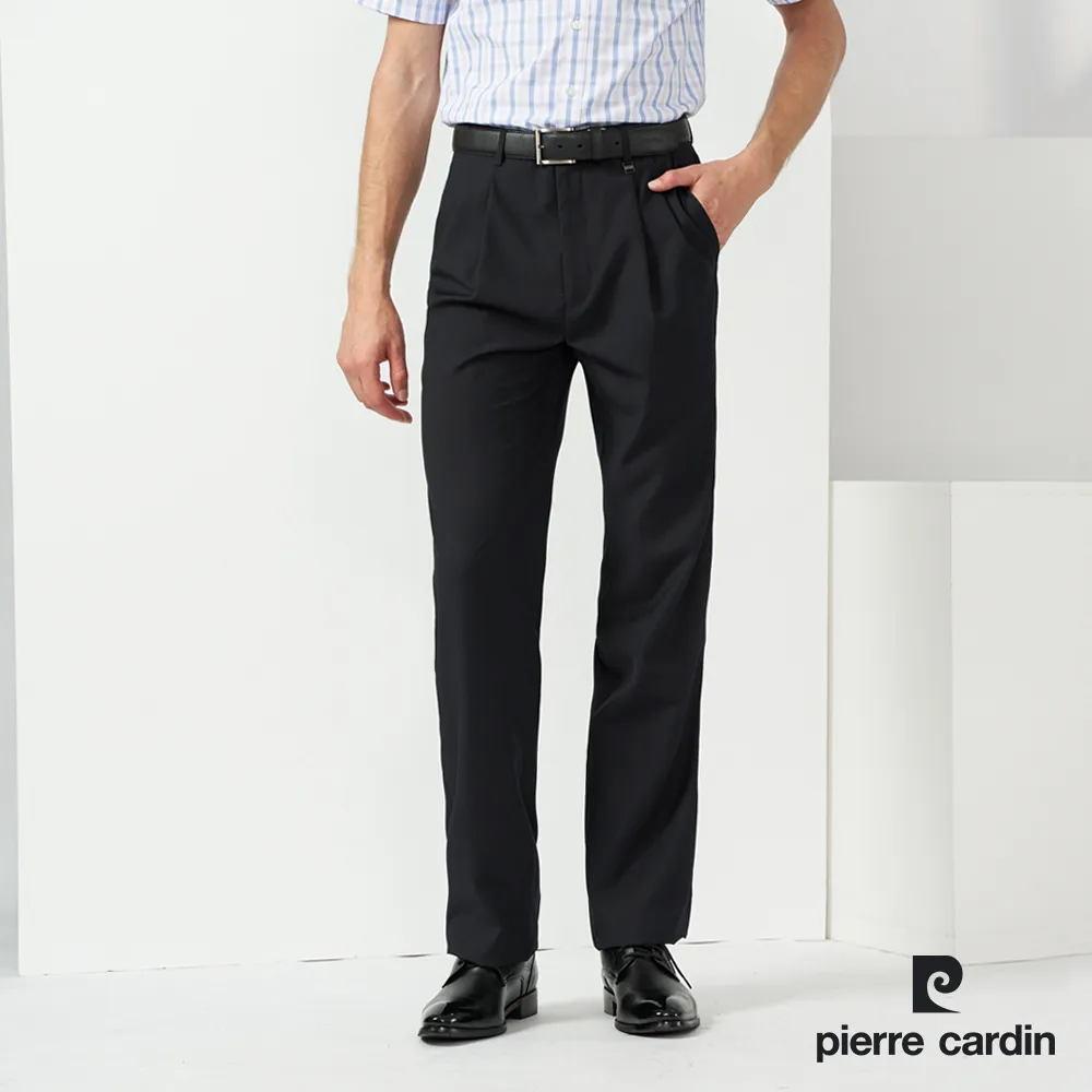 【pierre cardin 皮爾卡登】男裝 暗條紋打摺西裝褲-深灰色 (5237853-98) 歷史價格詳細信息