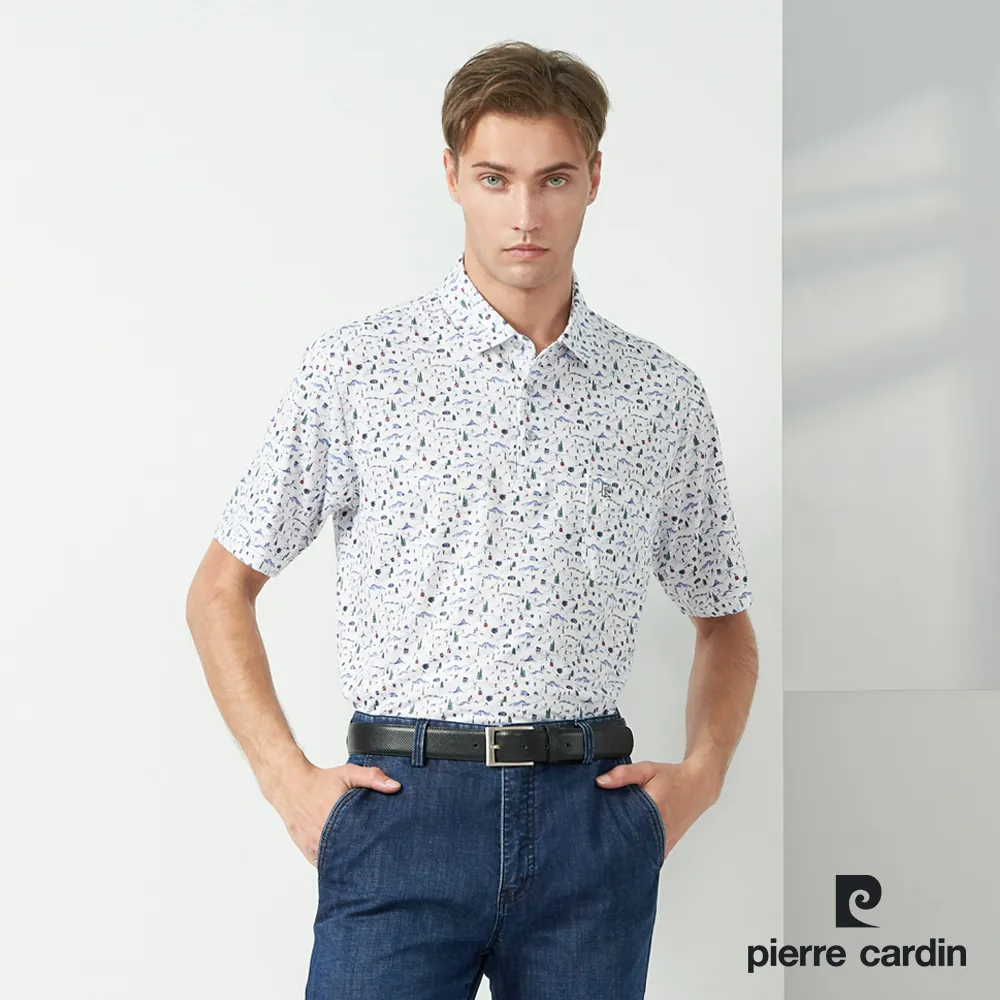 【pierre cardin 皮爾卡登】男款 TOP印花短袖POLO衫-藍色 (5237286-35) 歷史價格詳細信息