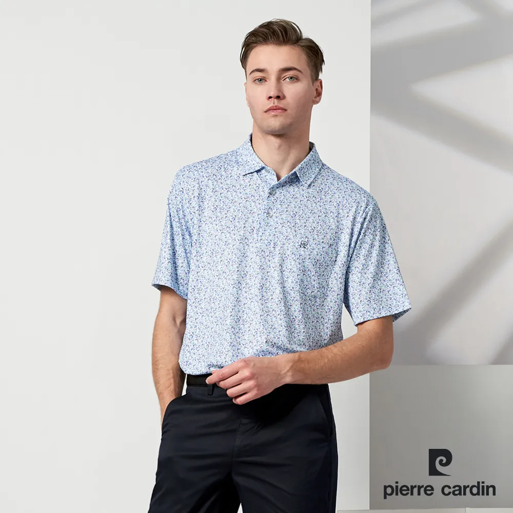 【pierre cardin 皮爾卡登】男款 TOP印花短袖POLO衫-藍色 (5237286-35) 歷史價格詳細信息