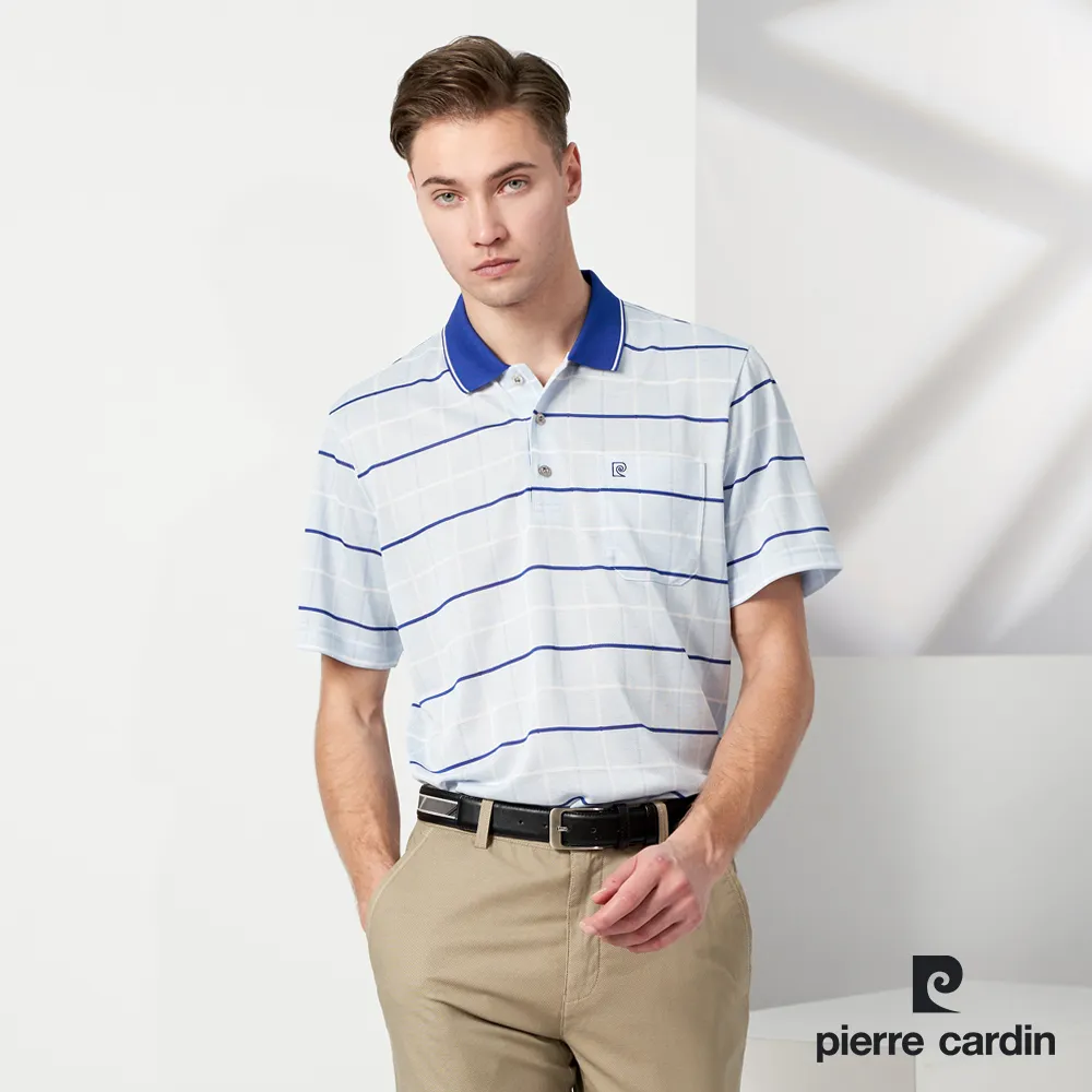 【pierre cardin 皮爾卡登】男款 TOP印花短袖POLO衫-藍色 (5237286-35) 歷史價格詳細信息