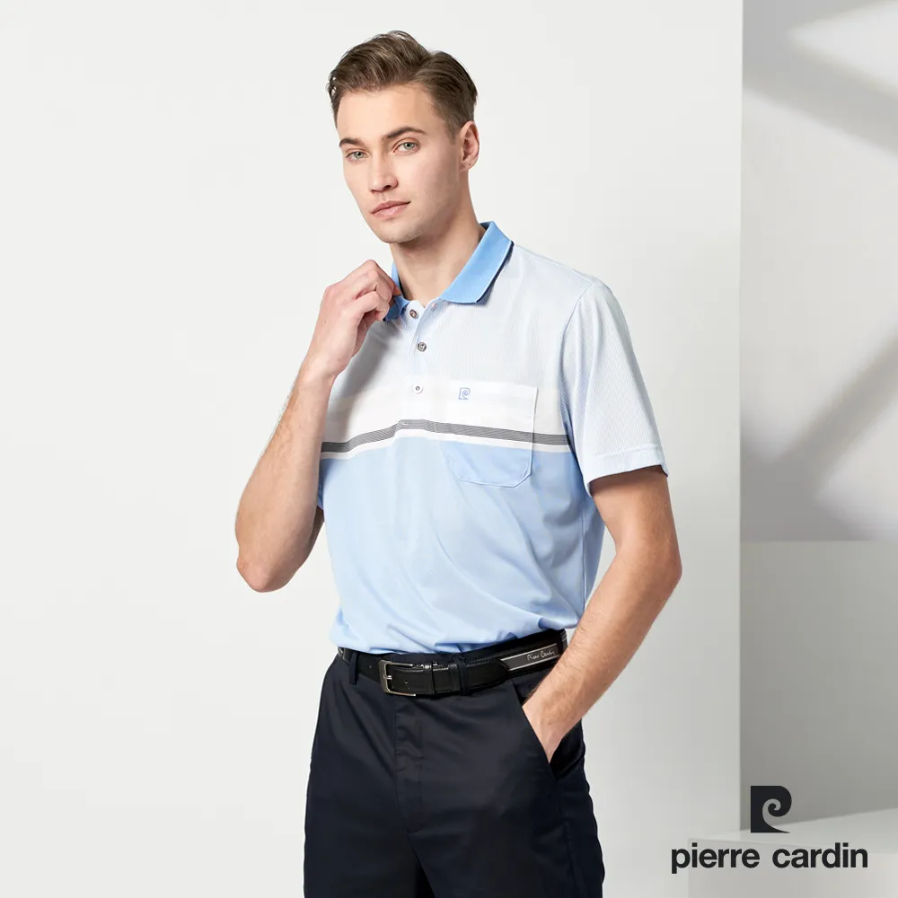 【pierre cardin 皮爾卡登】男款 TOP印花短袖POLO衫-藍色 (5237286-35) 歷史價格詳細信息