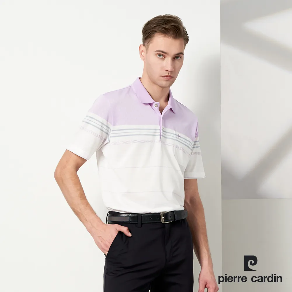 【pierre cardin 皮爾卡登】男款 TOP定位橫條短袖POLO衫-紫色 (5237293-25) 歷史價格詳細信息