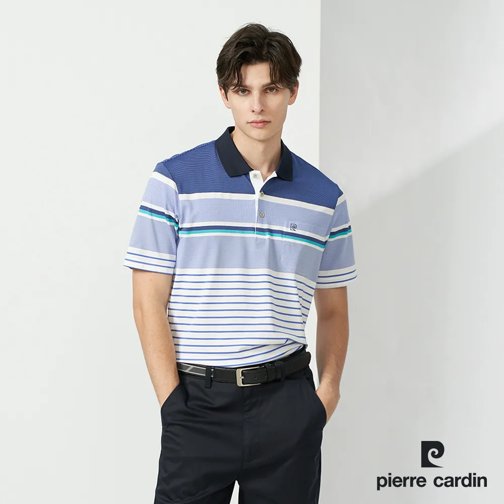 【pierre cardin 皮爾卡登】男款 TOP定位橫條短袖POLO衫-紫色 (5237293-25) 歷史價格詳細信息