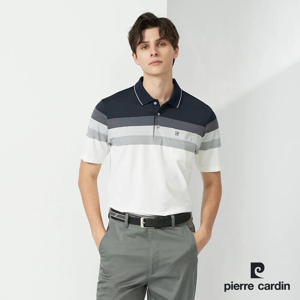 【pierre cardin 皮爾卡登】男款 TOP定位橫條短袖POLO衫-紫色 (5237293-25) 歷史價格詳細信息