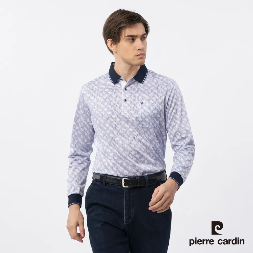 【pierre cardin 皮爾卡登】男裝 環保機能性修身版條紋長袖襯衫-白底藍細條(62863-31) 歷史價格詳細信息