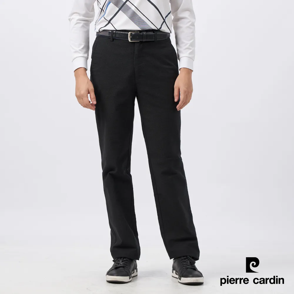 【pierre cardin皮爾卡登】男裝 微彈性素面平口西裝長褲-黑色 (5245845-99) 歷史價格詳細信息