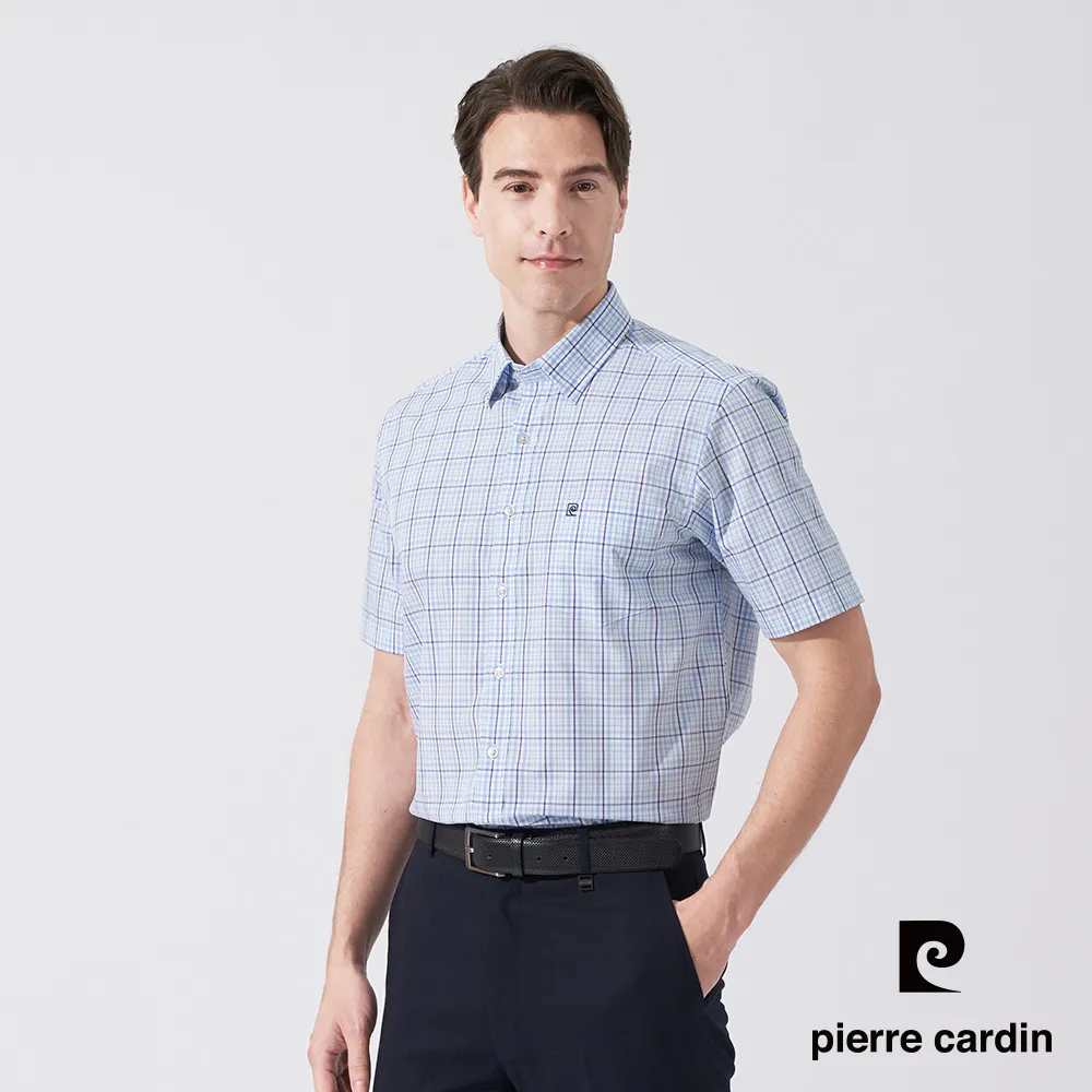 【pierre cardin 皮爾卡登】男款 純棉格紋短袖襯衫-紅色 (5237169-75) 歷史價格詳細信息