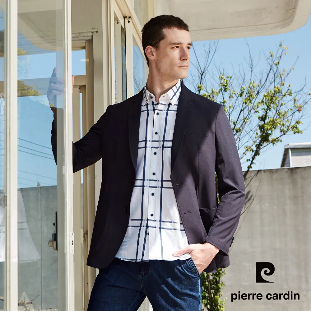 【pierre cardin 皮爾卡登】男款 男裝 彈性平口合身暗格紋休閒短褲-丈青色 (5237961-38) 歷史價格詳細信息