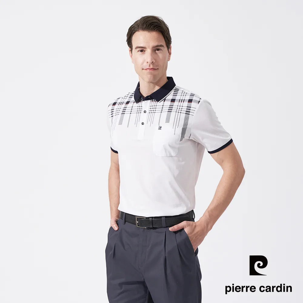 【pierre cardin 皮爾卡登】男款 胸前大定位印格短袖POLO衫-深藍色 (5237255-38) 歷史價格詳細信息